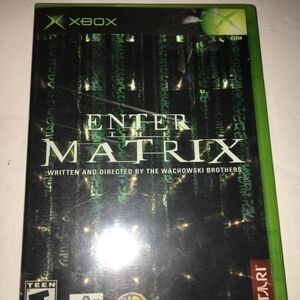 Enter the Matrix Xbox Game with Green Cover